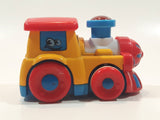 Train Locomotive Red Yellow Blue Plastic Toy Vehicle