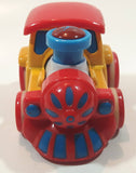Train Locomotive Red Yellow Blue Plastic Toy Vehicle