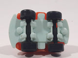 Kinder Surprise Orange and Blue Snap Together Plastic Toy Car Vehicle Wearing a Hat
