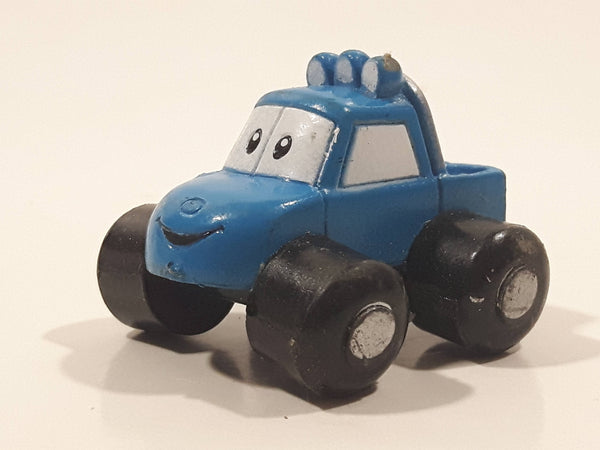 Off-Road Truck Blue PVC Hard Rubber Toy Car Vehicle