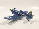 Disney Pixar Planes Skipper VF-17 Airplane Dark Blue 5" Long Die Cast Toy Aircraft with Folding Wings