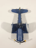 Disney Pixar Planes Skipper VF-17 Airplane Dark Blue 5" Long Die Cast Toy Aircraft with Folding Wings