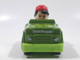 2013 Mattel Fisher Price Little People Wheelies Black Hair Red Cap Boy Orange Clothes Green Gator Plastic Toy Car Vehicle