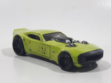 2008 Hot Wheels Track Stars Nitro Doorslammer Aston Martin Lime Green Die Cast Toy Car Vehicle