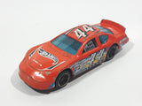 2012 Hot Wheels Thrill Racers Race Course Dodge Charger Stock Car #44 Orange Die Cast Toy Car Vehicle