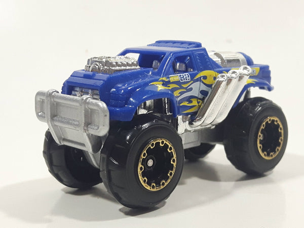 Zuru Metal Machines Monster Truck Blue and Chrome Die Cast Toy Car Vehicle