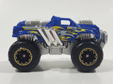 Zuru Metal Machines Monster Truck Blue and Chrome Die Cast Toy Car Vehicle