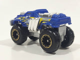 Zuru Metal Machines Monster Truck Blue and Chrome Die Cast Toy Car Vehicle