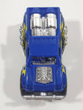 Zuru Metal Machines Monster Truck Blue and Chrome Die Cast Toy Car Vehicle