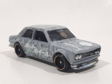 2020 Hot Wheels Car Meet Datsun Bluebird 510 Grey Die Cast Toy Race Car Vehicle
