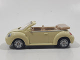 Maisto Volkswagen New Beetle Converible Light Yellow Beige Die Cast Toy Car Vehicle