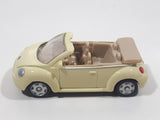 Maisto Volkswagen New Beetle Converible Light Yellow Beige Die Cast Toy Car Vehicle