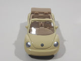 Maisto Volkswagen New Beetle Converible Light Yellow Beige Die Cast Toy Car Vehicle