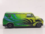 Vintage Yatming No. 1501 Ford Econoline E-150 Van Green with Black Graphics Die Cast Toy Car Vehicle