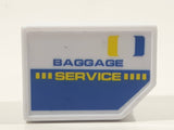 Fast Lane Baggage Service Luggage Trolley Truck Container White Plastic Die Cast Toy Car Vehicle with Blue Suitcase