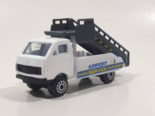 Fast Lane Airplane Ladder Stairs Truck Airport Service White Die Cast Toy Car Vehicle
