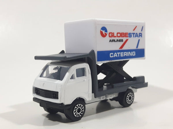 Fast Lane DKE1 GlobeStar Airlines Catering Airplane Loading Scissor Lift Container Truck White Die Cast Toy Car Vehicle