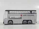 RealToy Air Canada Shuttle Double Decker Bus White Die Cast Toy Car Vehicle