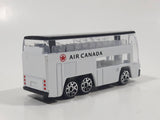 RealToy Air Canada Shuttle Double Decker Bus White Die Cast Toy Car Vehicle