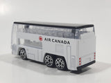 RealToy Air Canada Shuttle Double Decker Bus White Die Cast Toy Car Vehicle