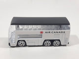 RealToy Air Canada Shuttle Double Decker Bus White Die Cast Toy Car Vehicle