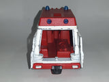 Vintage Majorette Ambulance White and Red 1/36 Scale Die Cast Toy Car Vehicle