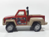 1986 Tonka Road Rebel Truck Red and Beige Pressed Steel and Plastic Die Cast Toy Car Vehicle 9" Long