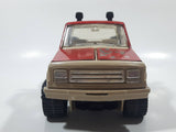 1986 Tonka Road Rebel Truck Red and Beige Pressed Steel and Plastic Die Cast Toy Car Vehicle 9" Long