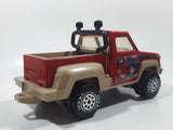 1986 Tonka Road Rebel Truck Red and Beige Pressed Steel and Plastic Die Cast Toy Car Vehicle 9" Long