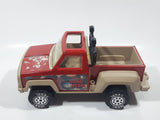 1986 Tonka Road Rebel Truck Red and Beige Pressed Steel and Plastic Die Cast Toy Car Vehicle 9" Long