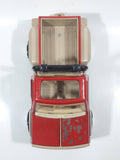 1986 Tonka Road Rebel Truck Red and Beige Pressed Steel and Plastic Die Cast Toy Car Vehicle 9" Long