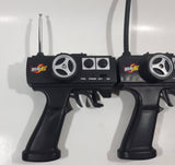 2002 Micro RC #8 White and #22 Blue Plastic Toy Car Remote Control Vehicles Set of 2 Cars and 2 Controllers