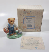 Cherished Teddies Boy With Pull-Toy Bunny Figurine Donald "Friends Are Egg-Ceptional Blessings"