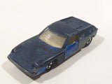 Vintage 1969 Lesney Matchbox Superfast No. 5 Lotus Europa Blue Painted Dark Blue Die Cast Toy Car Vehicle with Opening Doors
