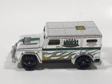 2009 Hot Wheels HW City Works Armored Truck Chrome Die Cast Toy Car Vehicle with Opening Rear Door