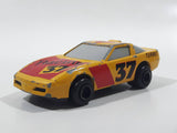 Majorette Sonic Flasher Corvette ZR-1 #37 Yellow Die Cast Toy Car Vehicle