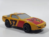 Majorette Sonic Flasher Corvette ZR-1 #37 Yellow Die Cast Toy Car Vehicle