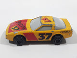 Majorette Sonic Flasher Corvette ZR-1 #37 Yellow Die Cast Toy Car Vehicle