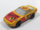 Majorette Sonic Flasher Corvette ZR-1 #37 Yellow Die Cast Toy Car Vehicle