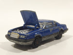 Vintage Majorette No. 217 Ford Thunderbird Dark Blue 1/67 Scale Die Cast Toy Car Vehicle With Opening Hood