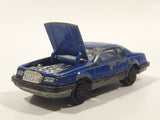 Vintage Majorette No. 217 Ford Thunderbird Dark Blue 1/67 Scale Die Cast Toy Car Vehicle With Opening Hood