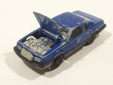 Vintage Majorette No. 217 Ford Thunderbird Dark Blue 1/67 Scale Die Cast Toy Car Vehicle With Opening Hood