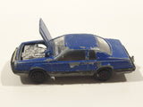 Vintage Majorette No. 217 Ford Thunderbird Dark Blue 1/67 Scale Die Cast Toy Car Vehicle With Opening Hood