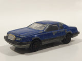 Vintage Majorette No. 217 Ford Thunderbird Dark Blue 1/67 Scale Die Cast Toy Car Vehicle With Opening Hood