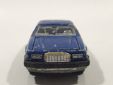 Vintage Majorette No. 217 Ford Thunderbird Dark Blue 1/67 Scale Die Cast Toy Car Vehicle With Opening Hood