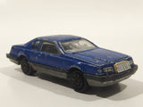Vintage Majorette No. 217 Ford Thunderbird Dark Blue 1/67 Scale Die Cast Toy Car Vehicle With Opening Hood