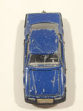Vintage Majorette No. 217 Ford Thunderbird Dark Blue 1/67 Scale Die Cast Toy Car Vehicle With Opening Hood