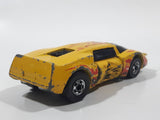 1985 Hot Wheels Crack-Ups Exotic (side crash) Side Banger Yellow Die Cast Toy Muscle Car Vehicle Hong Kong