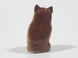Vintage Wade England Whimsies Red Rose Tea Horned Owl Figurine