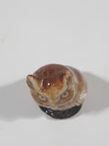 Vintage Wade England Whimsies Red Rose Tea Horned Owl Figurine